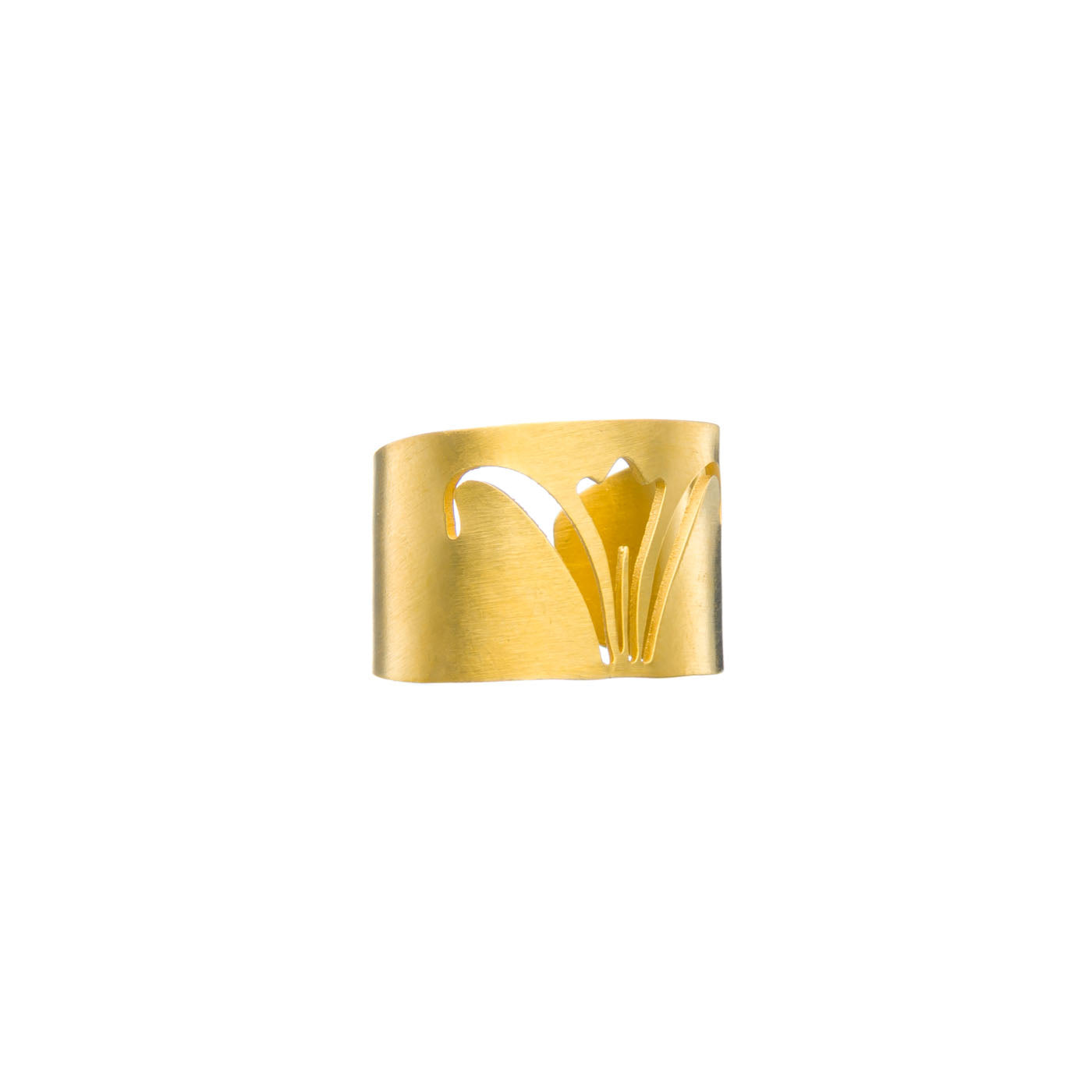 agapi-anthology-lily-bague-ajustable-dor-e-fleur-argent-925 image 5