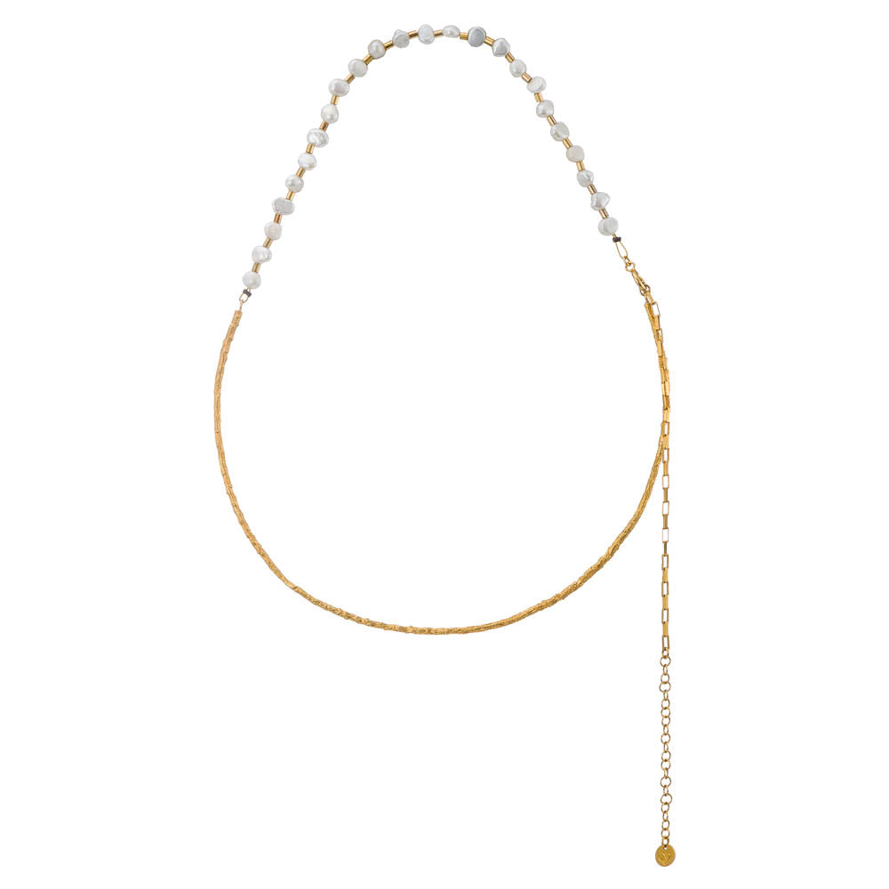 agapi-forestland-forest-bliss-collier-perles-eau-douce-dor-25-cm image 4