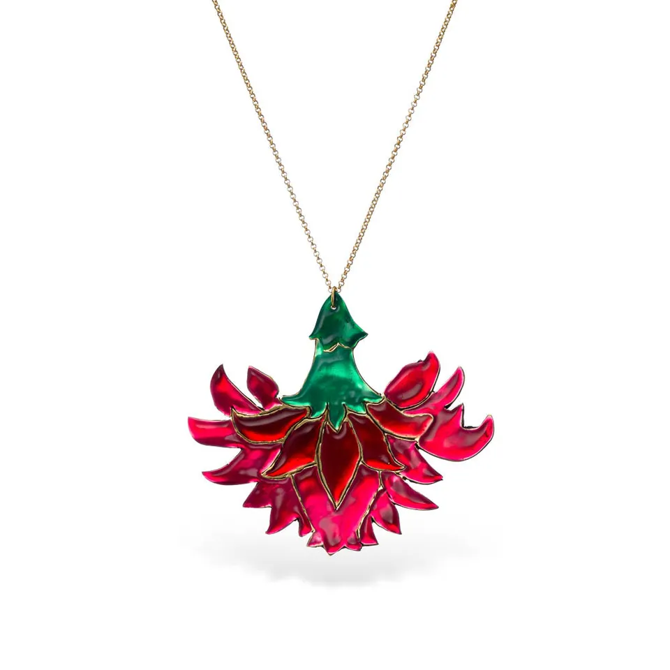 agapi-exotic-lotus-collier-cha-ne-longue-mail-multicolore image 1