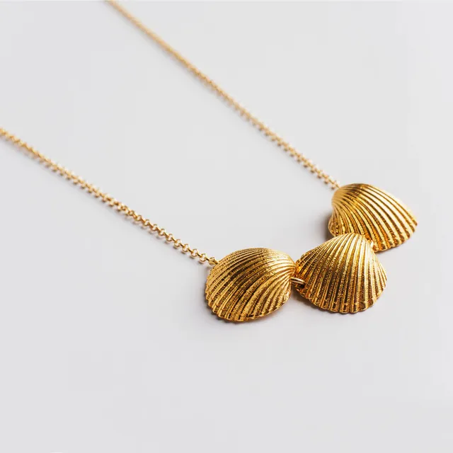 agapi-seastories-oyster-collier-trois-hu-tres-dor-44-cm image 1