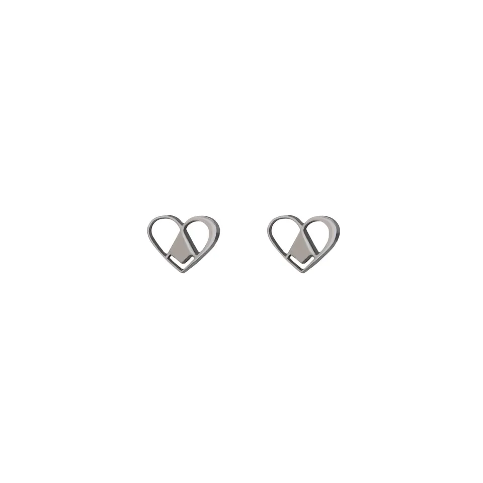 agapi-love-symbols-sweet-love-boucles-c-ur-rhodium image 1