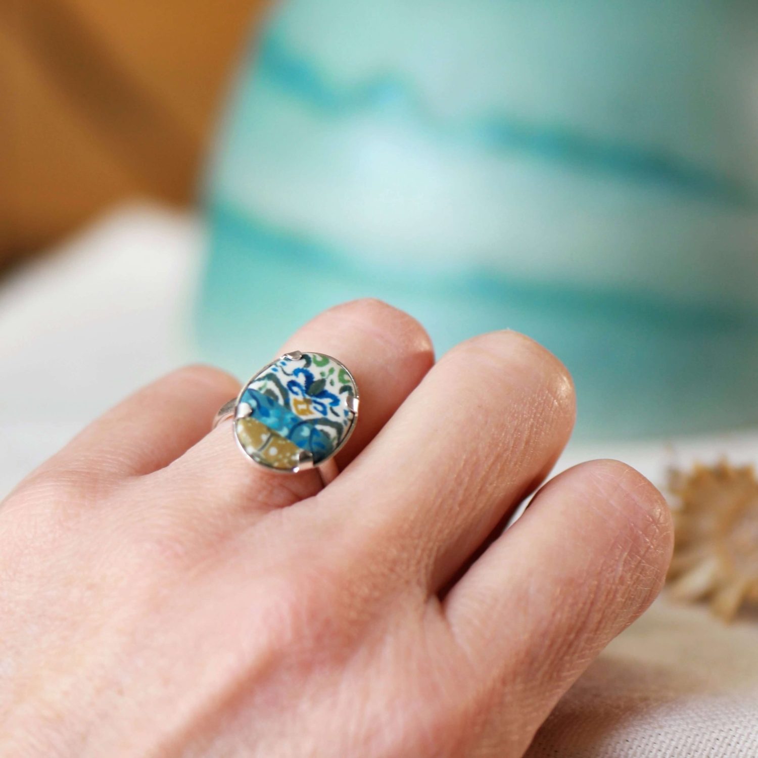 11prunes-santoline-bague-argent-925-cabochon-turquoise image 3