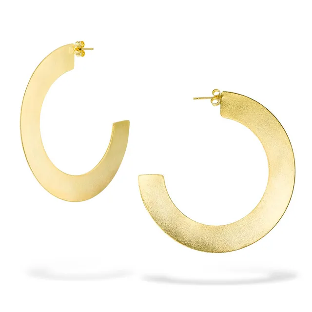 agapi-picasso-boucles-d-oreilles-rondes-plaqu-or-6-cm image 1