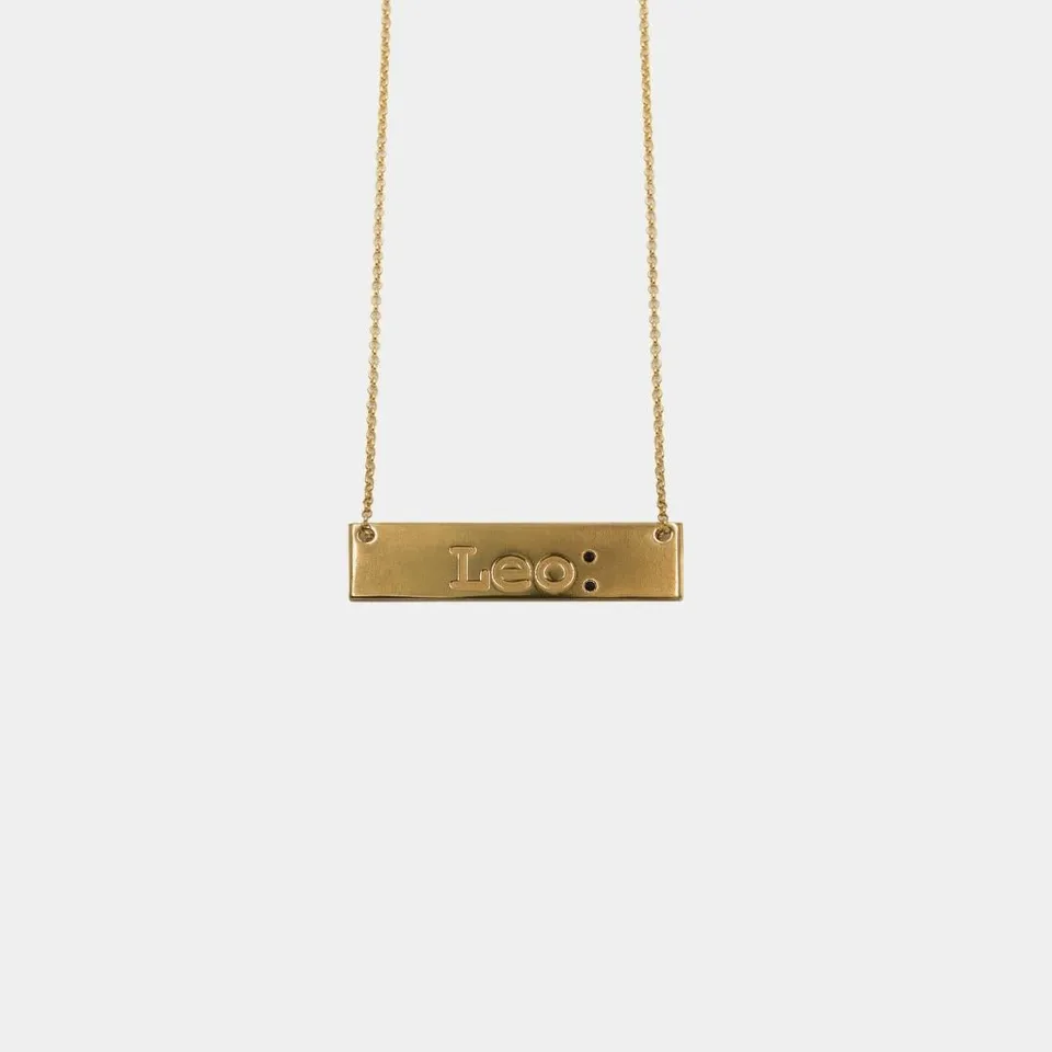 agapi-ids-zodiac-leo-collier-lion-dor-47-cm image 1