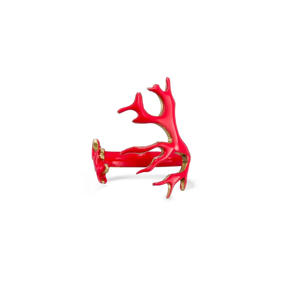 agapi-seastories-coral-breeze-bague-corail-rouge-ajustable image 1