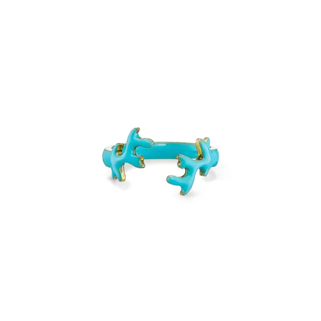 agapi-seastories-twin-coral-bague-r-glable-bleu-clair image 1