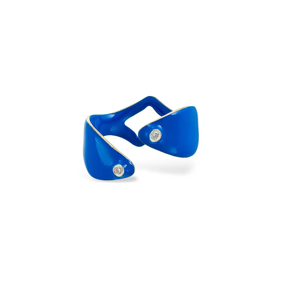 agapi-the-fish-small-fish-twin-bague-poisson-mail-bleu image 1