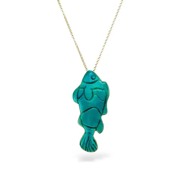 agapi-seastories-reefjoy-collier-long-turquoise-mail-60-cm image 1
