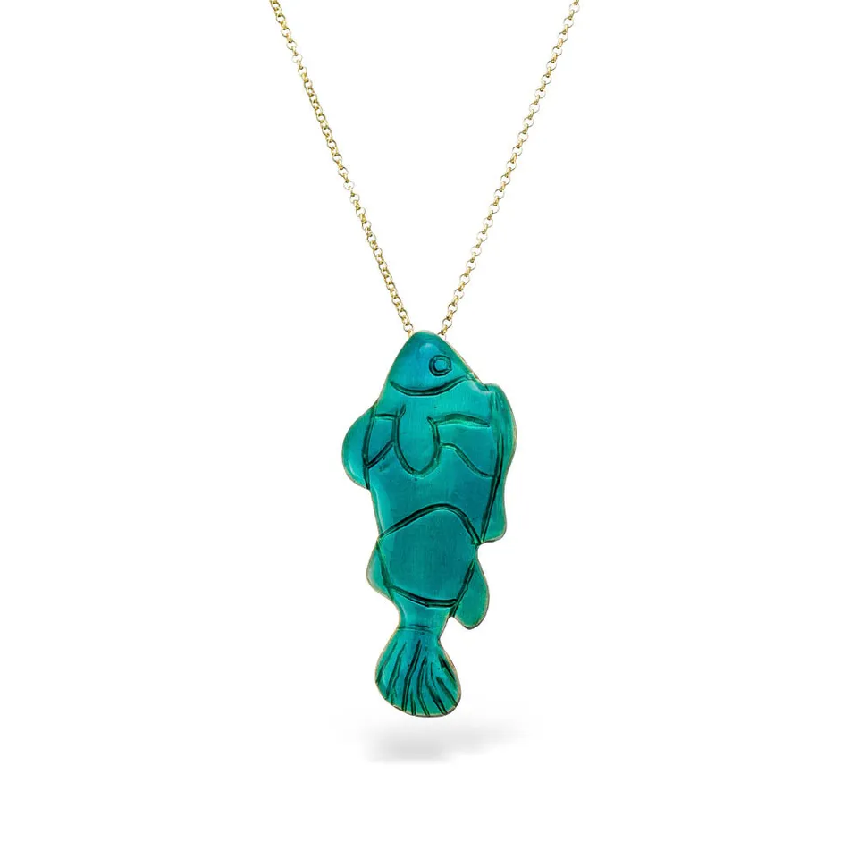 agapi-seastories-reefjoy-collier-long-turquoise-mail-60-cm image 1