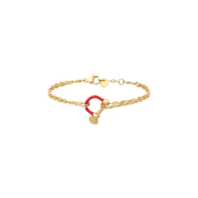 armeria-manilles-bracelet-cha-ne-marine-double-manille-rouge image 1