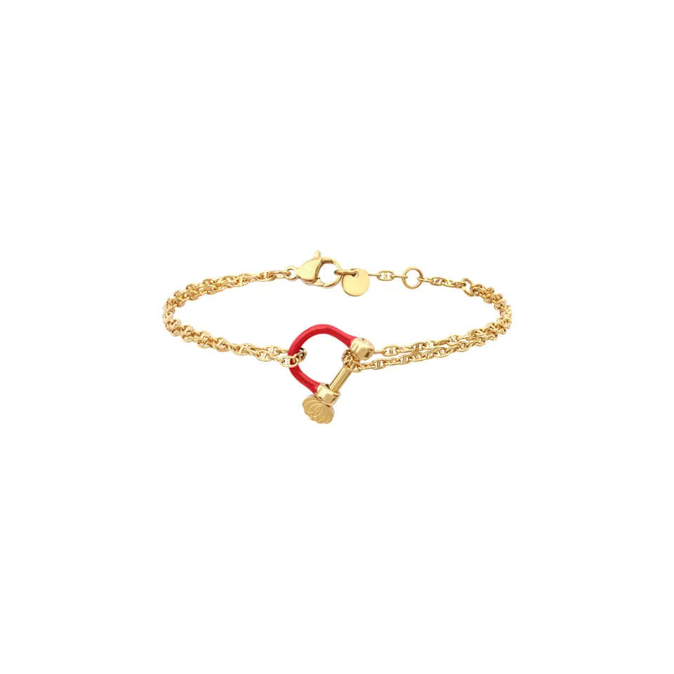 armeria-manilles-bracelet-cha-ne-marine-double-manille-rouge image 1