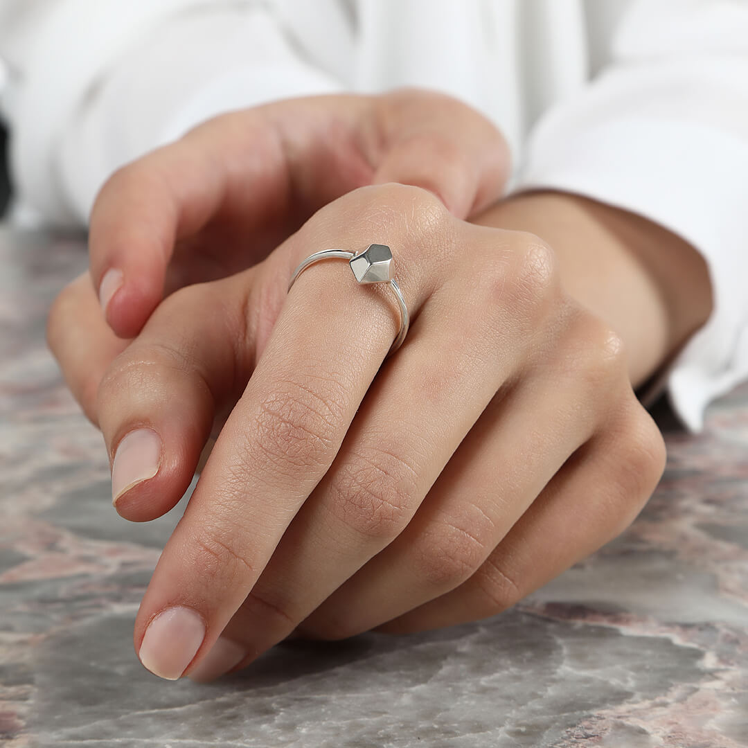agapi-love-symbols-the-desire-bague-argent-925-losange image 2