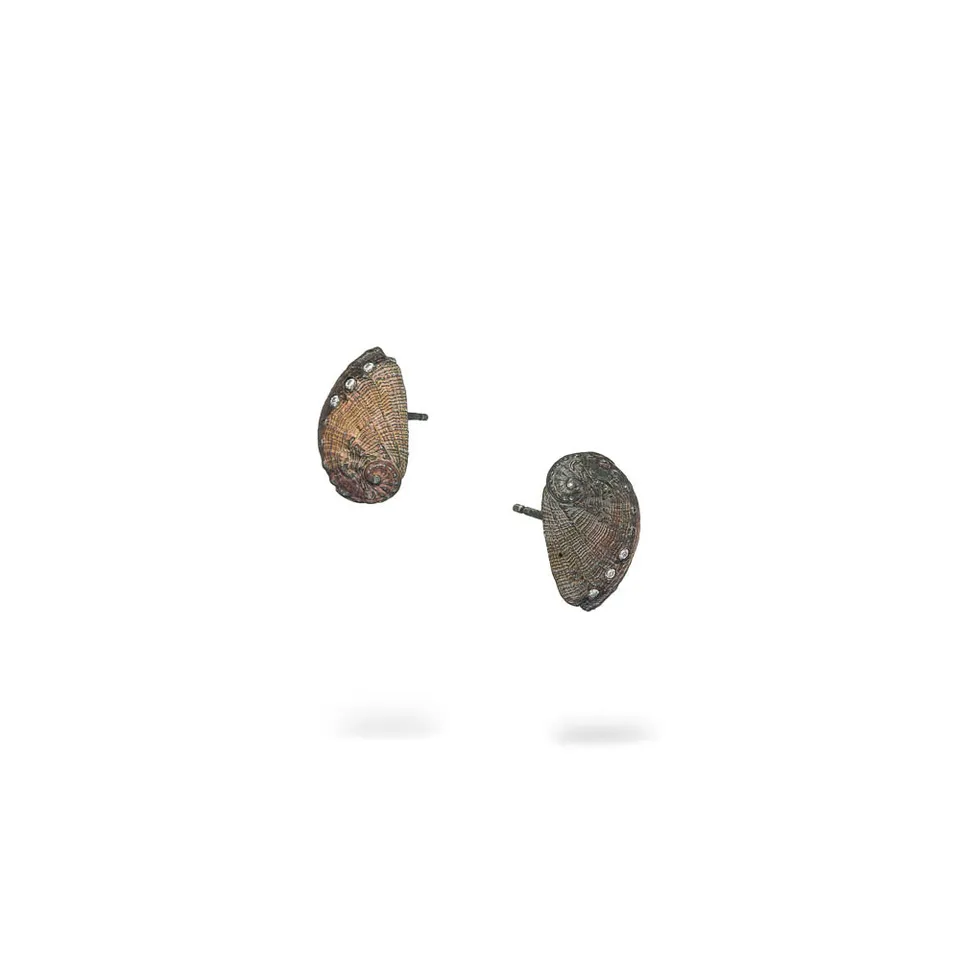 agapi-seastories-ear-shell-puces-coquillage-zircon-patine-rainbow image 1