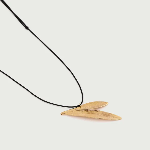 agapi-eirini-collier-feuille-olivier-dor-cordon image 1