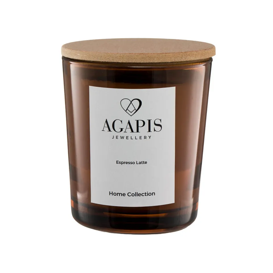 agapi-home-espresso-latte-bougie-parfum-e-soja-180g-caf image 1