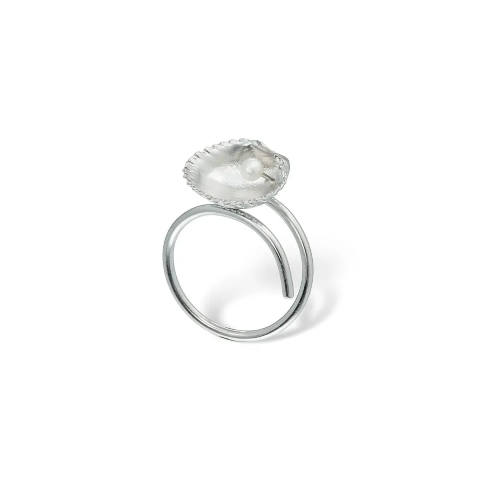 agapi-seastories-bague-hu-tre-perle-argent-925-ajustable image 1