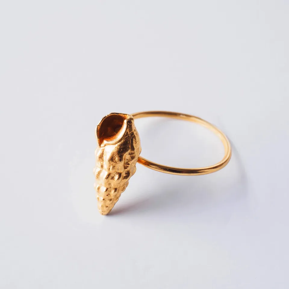 agapi-seastories-wild-seashell-bague-dor-e-taille-54 image 1