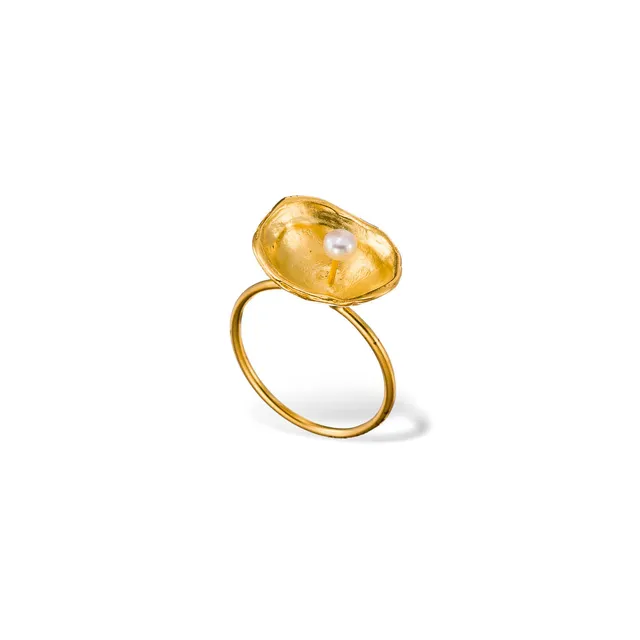 agapi-seastories-simple-limpet-bague-dor-e-perle-taille-52 image 1