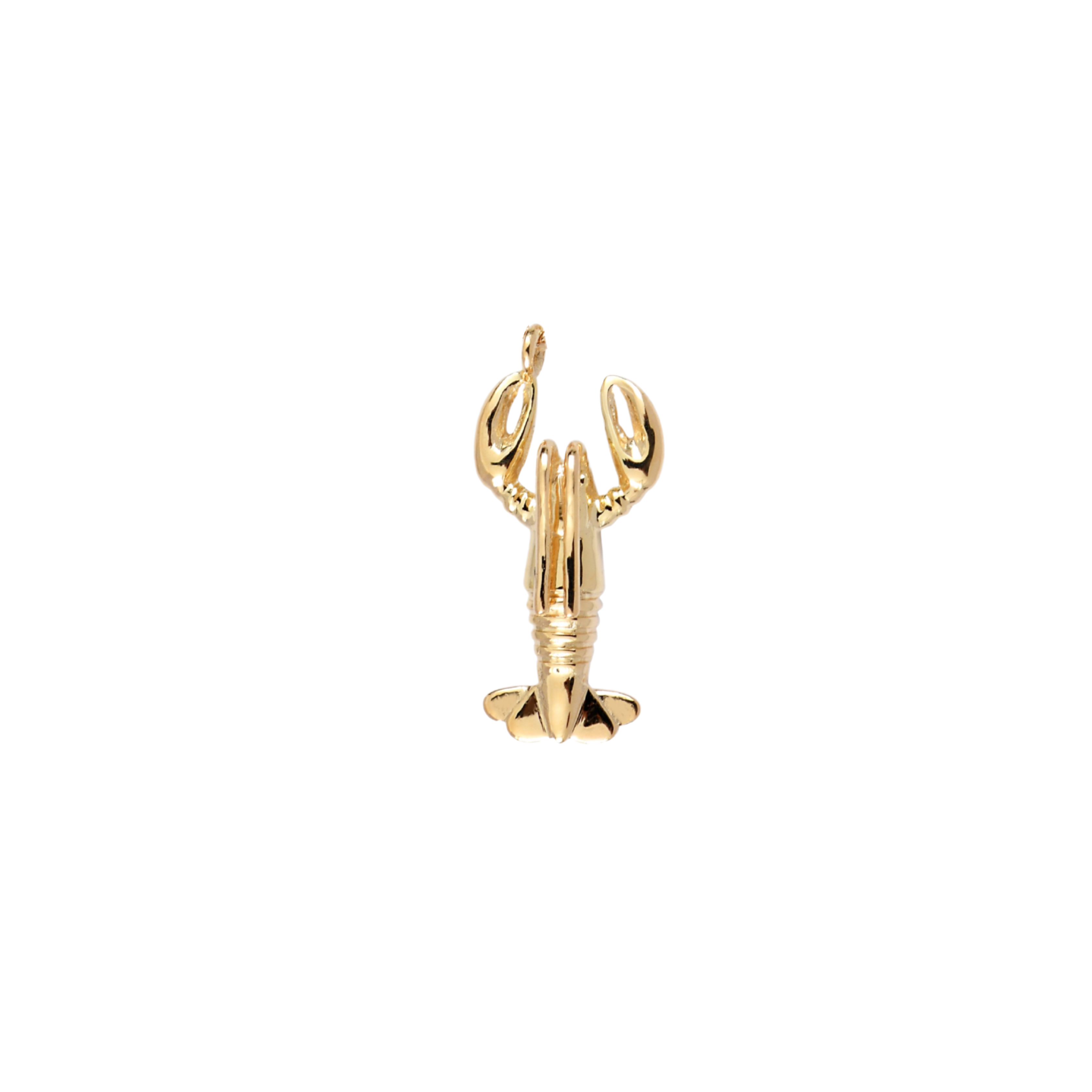 armeria-joaillerie-pendentif-homard-or-rose-9-carats-1-cm image 1