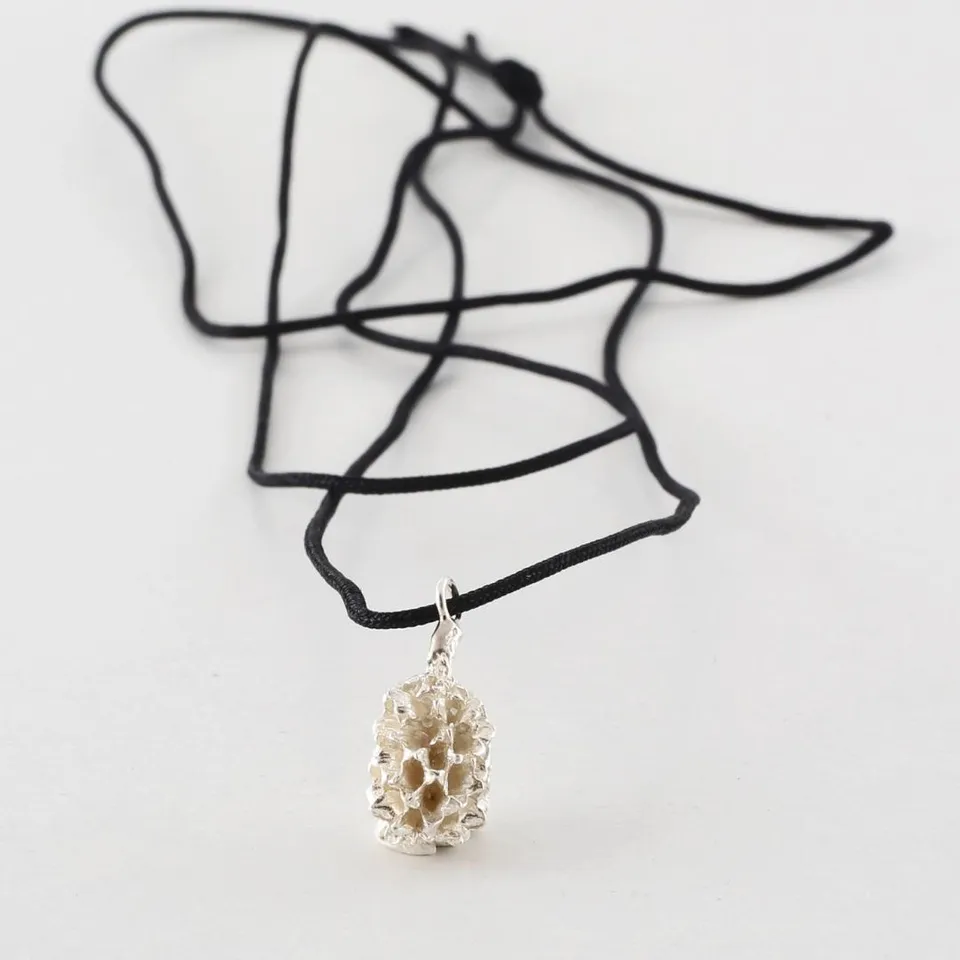 agapi-forestland-fancy-seed-collier-graine-argent-925-cordon image 1