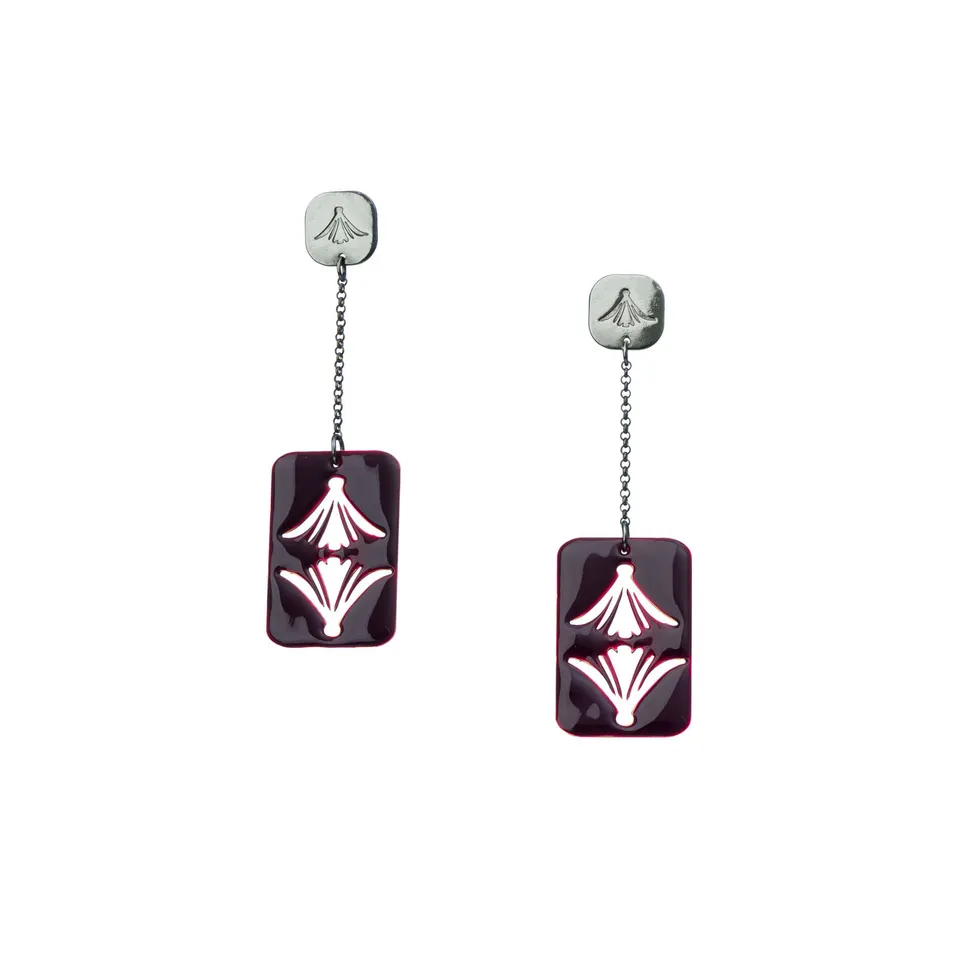 agapi-anthology-gardenia-boucles-longues-mail-bordeaux image 1