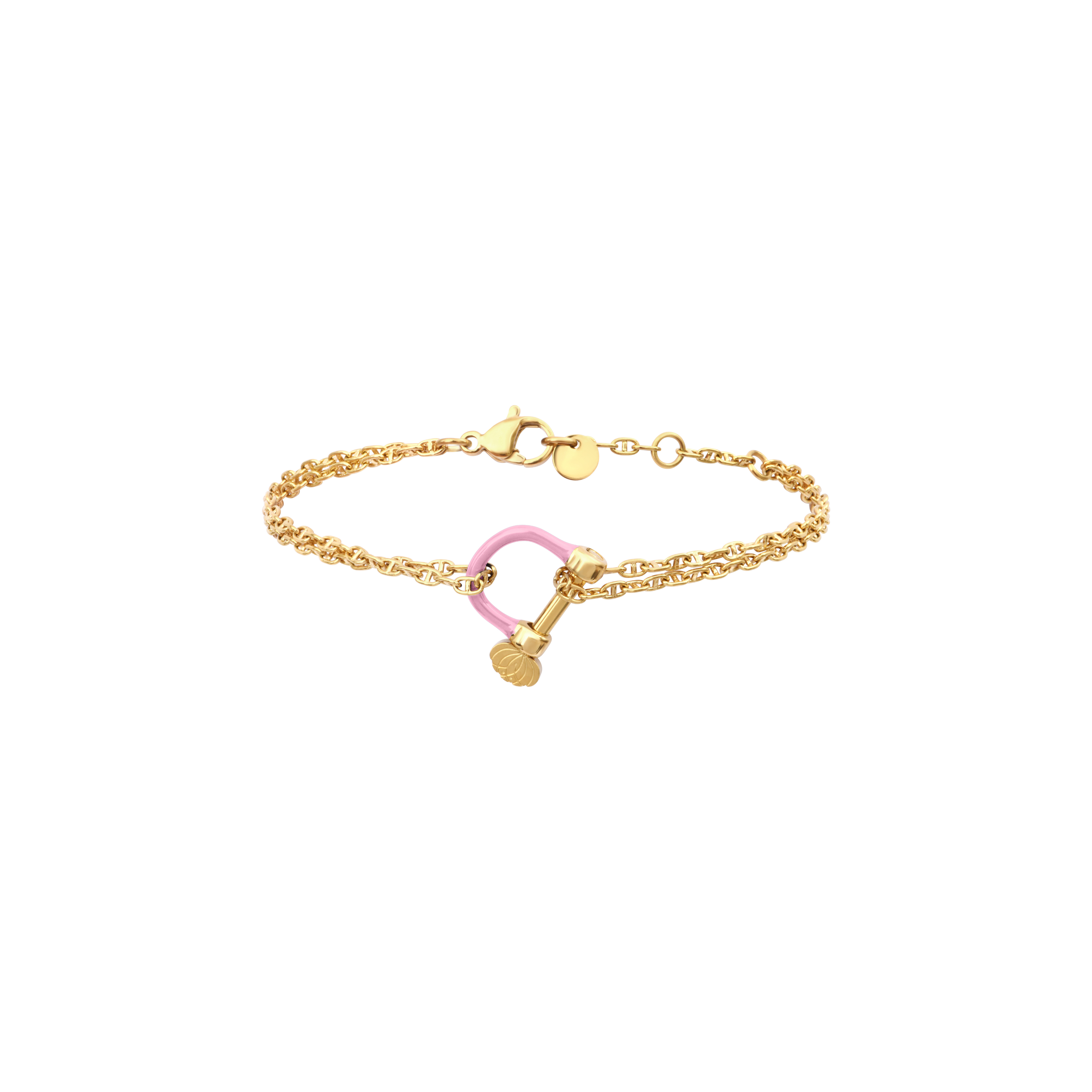 armeria-manilles-bracelet-marin-manille-rose-32-cm-acier image 1