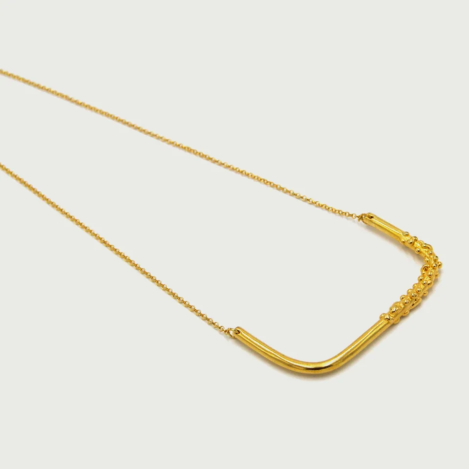 agapi-dropped-bubbles-collier-fer-cheval-dor-45-cm image 1