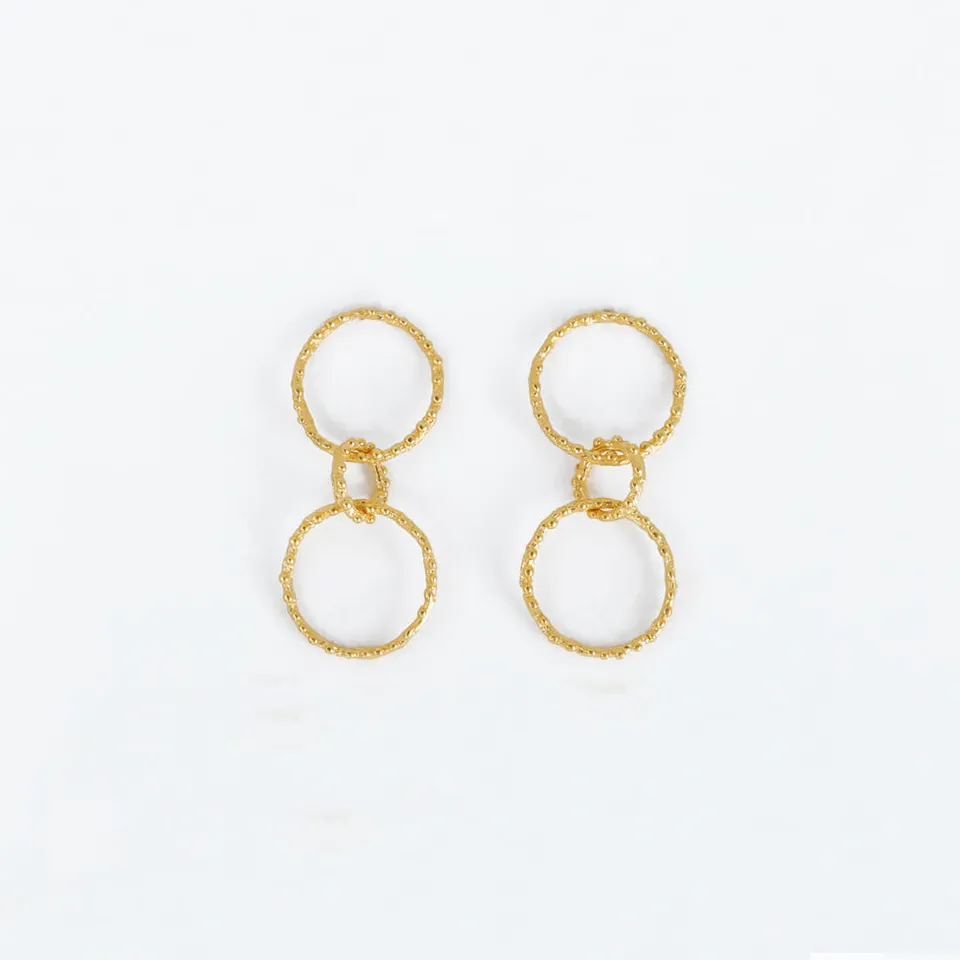agapi-forestland-branch-hoops-boucles-dor-es-4-3-cm image 1