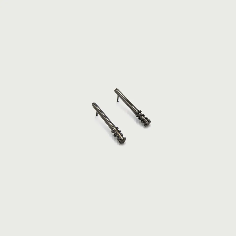 agapi-dropped-bubbles-boucles-medium-few-bubbles-rhodium image 1