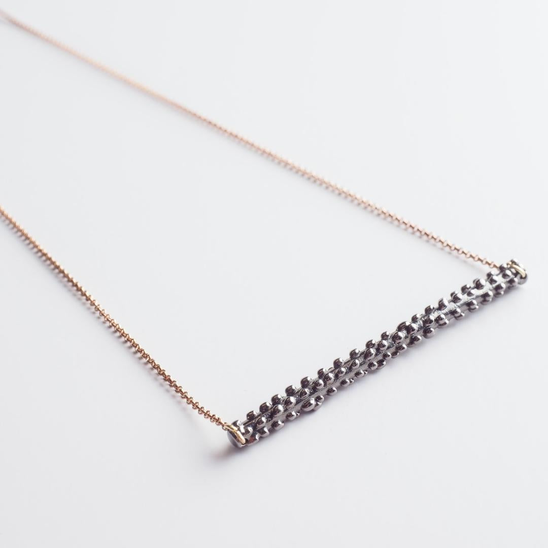 agapi-arcana-collier-long-quatre-l-ments-or-rose-rhodium-85-cm image 1