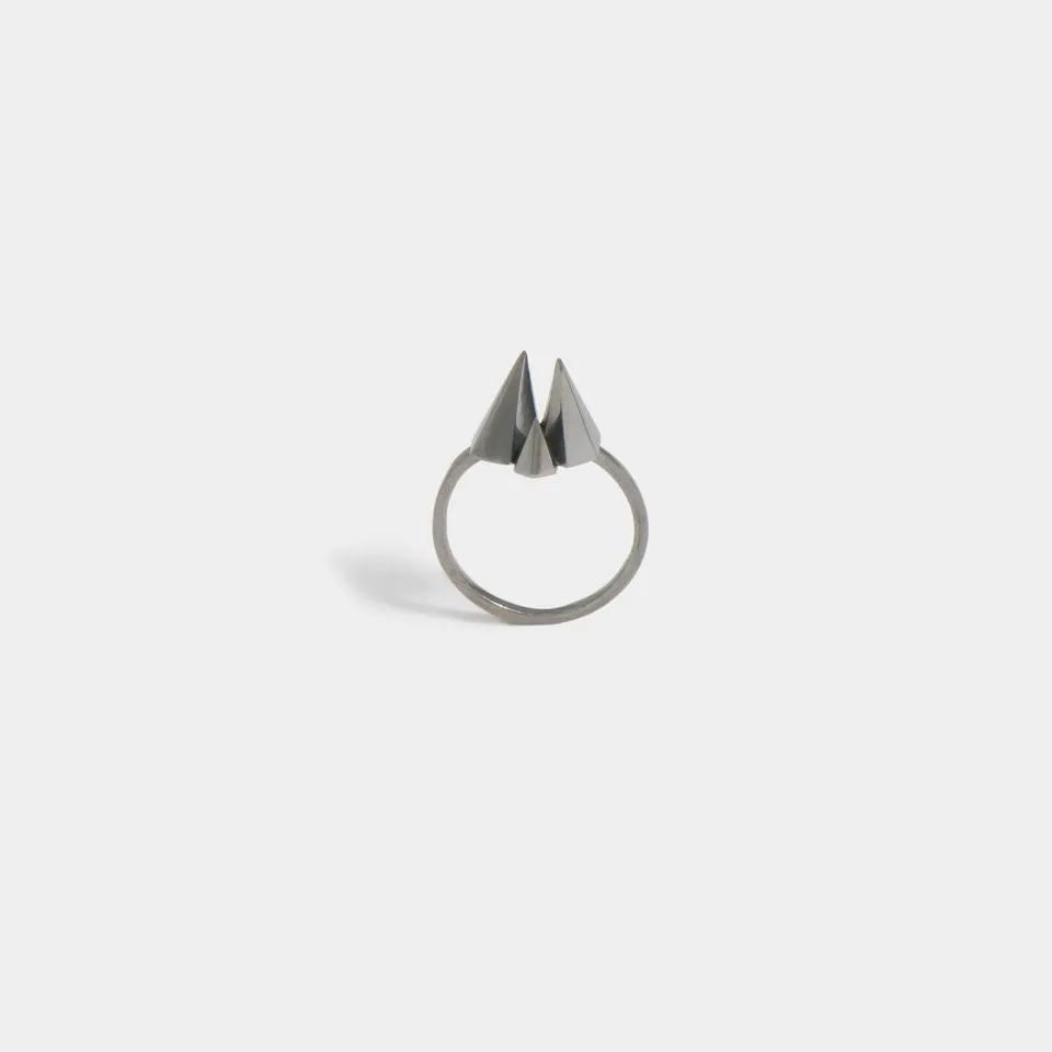 agapi-diamonds-dreams-wanted-dream-bague-argent-rhodium-noir image 1