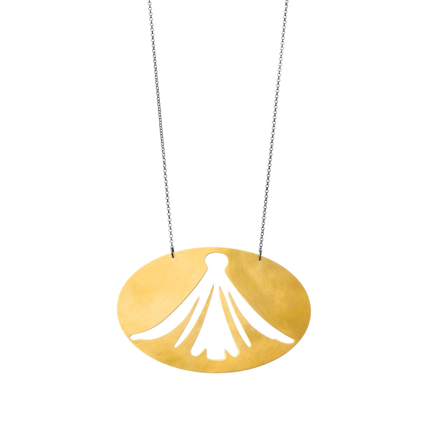 agapi-gardenia-collier-fleur-argent-plaqu-or-mat image 1