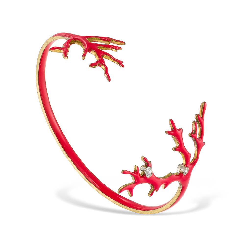 agapi-seastories-bracelet-jonc-corail-rouge-mail image 1