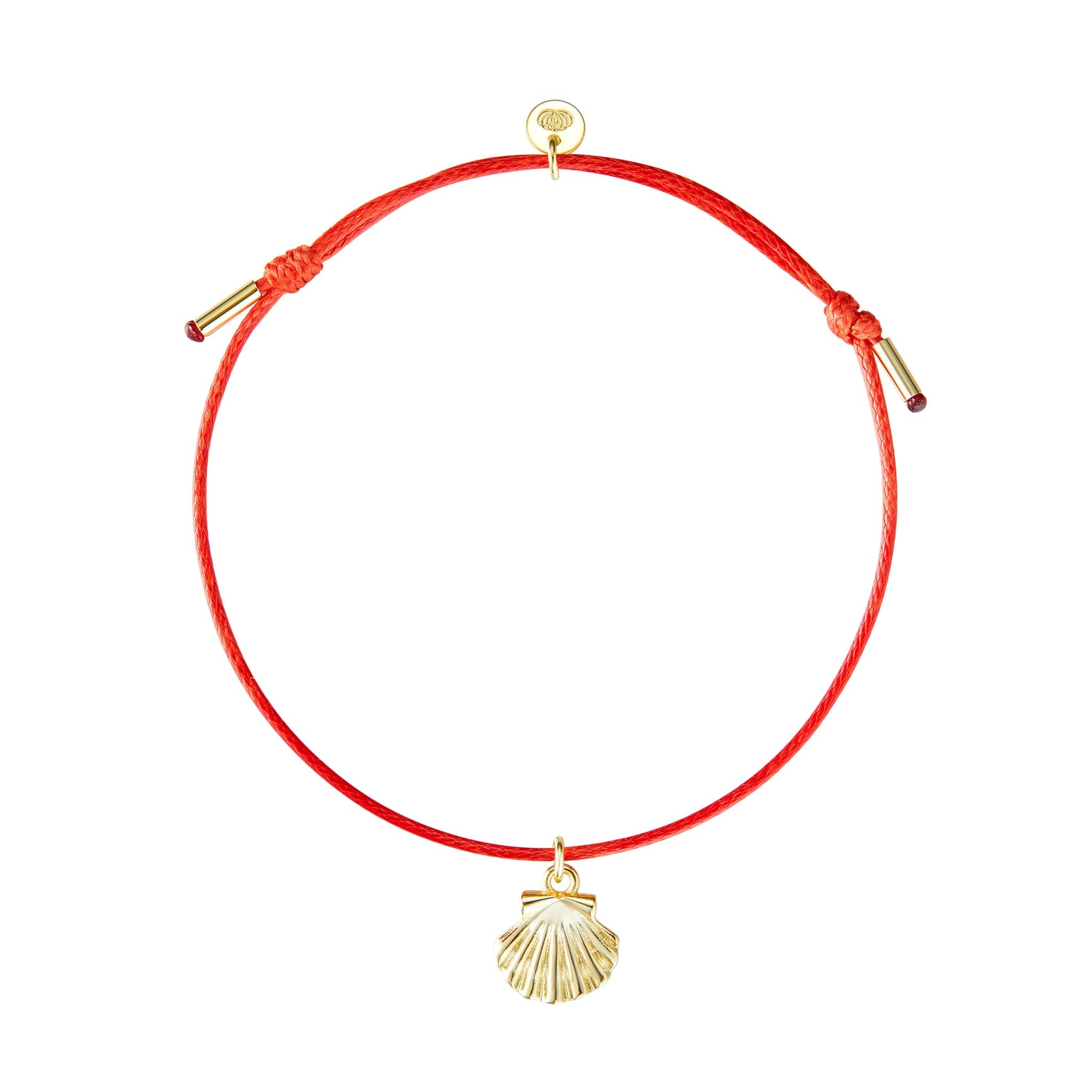 armeria-sainte-jakez-bracelet-coquille-cordon-rouge-enfant image 1