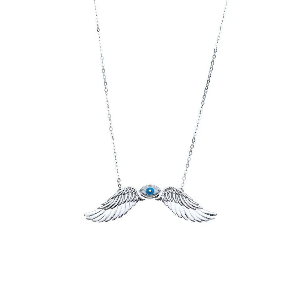 agapi-eye-of-the-sky-collier-aile-il-argent-45-cm image 1