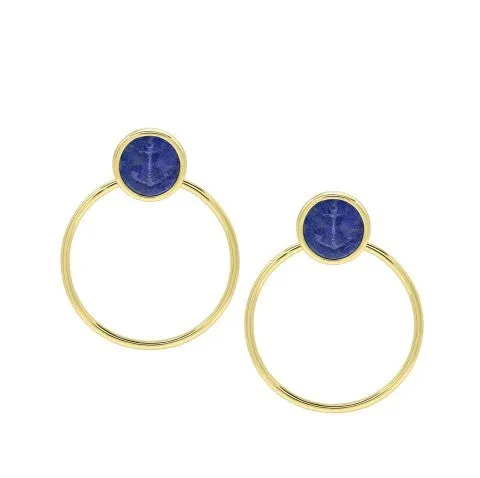 armeria-tri-martolod-boucles-d-oreilles-lapis-lazuli-ancre-marine-dor image 1