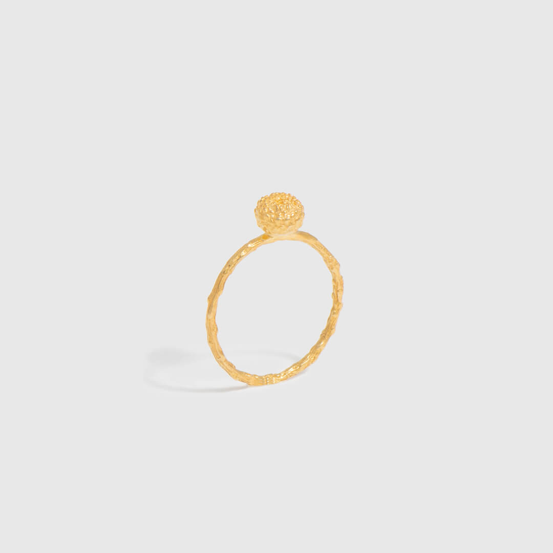 agapi-forestland-graine-bague-argent-dor-taille-52 image 5