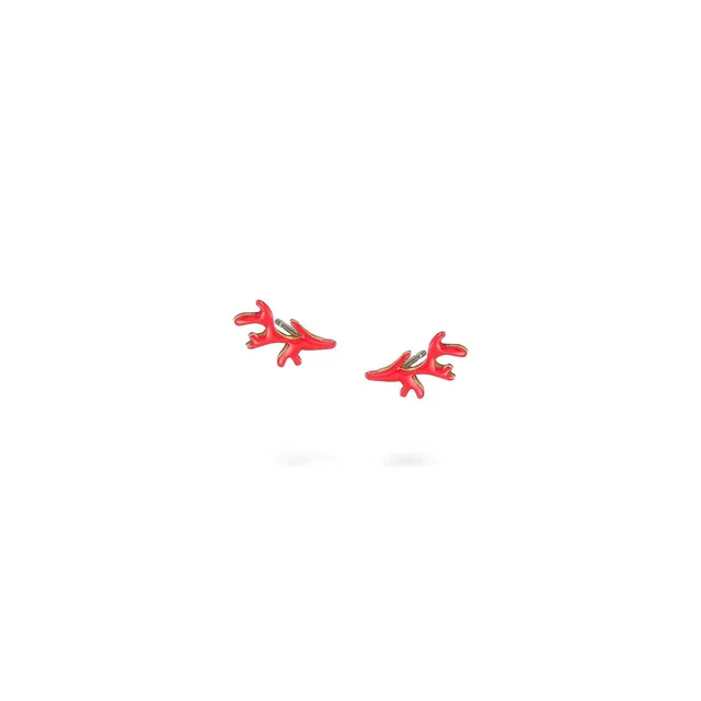 agapi-seastories-coral-boucles-d-oreilles-rouge-corail-mail image 1