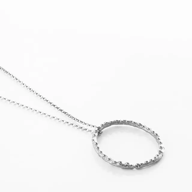 agapi-forestland-collier-branche-argent-anneau-41-cm image 1