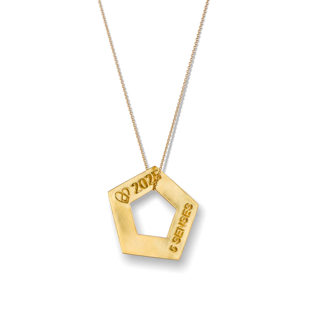 agapi-arcana-5-elements-collier-plaqu-or-5-pierres image 2