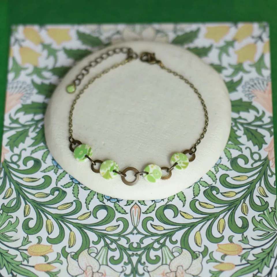 11prunes-doradille-bracelet-fin-cercles-laiton-vert-vif image 1
