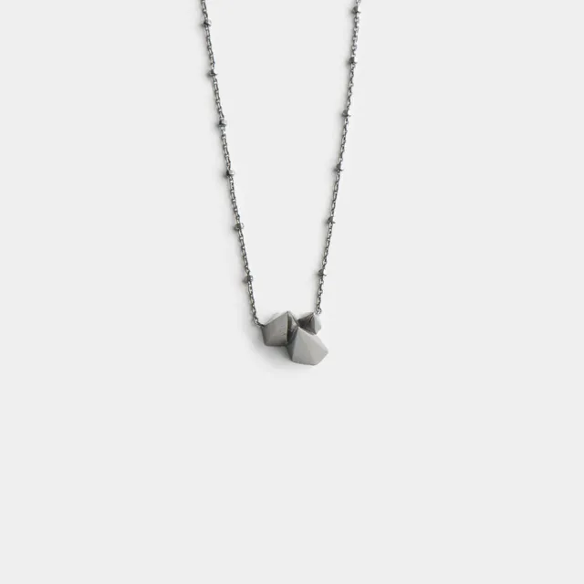 agapi-wanted-dream-collier-argent-925-rhodium-noir image 1