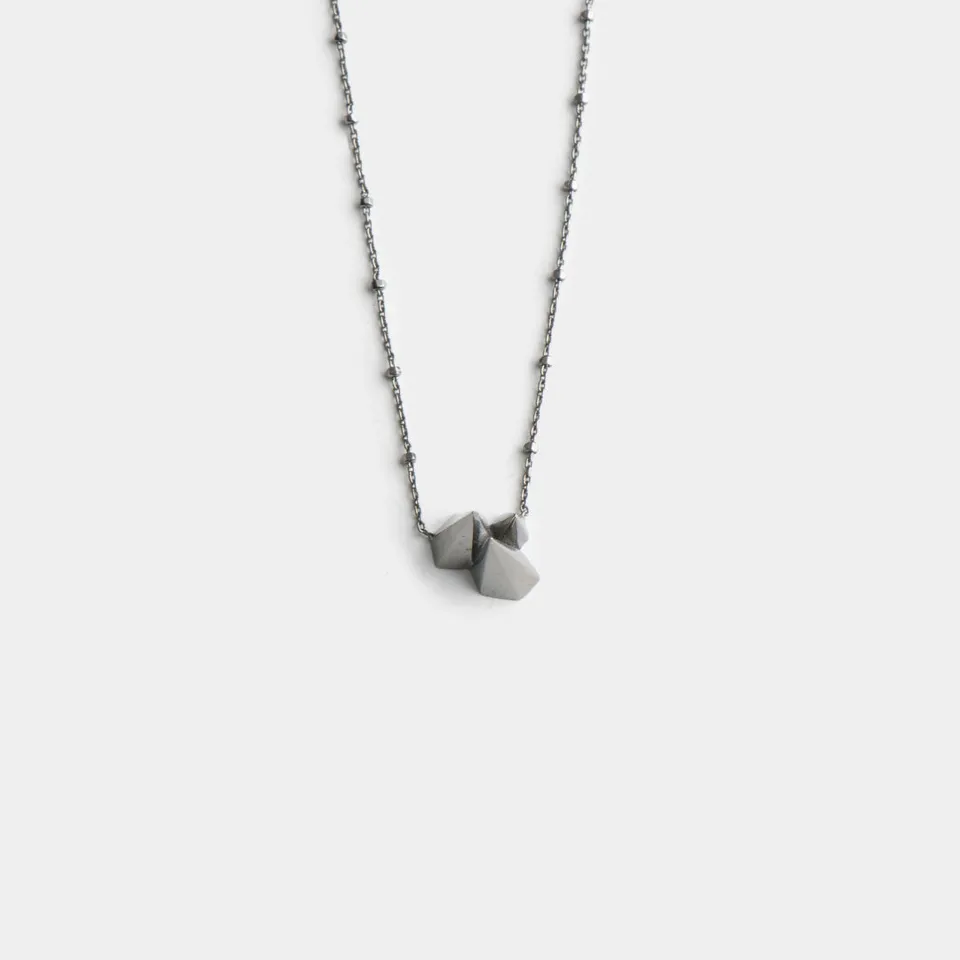 agapi-wanted-dream-collier-argent-925-rhodium-noir image 1