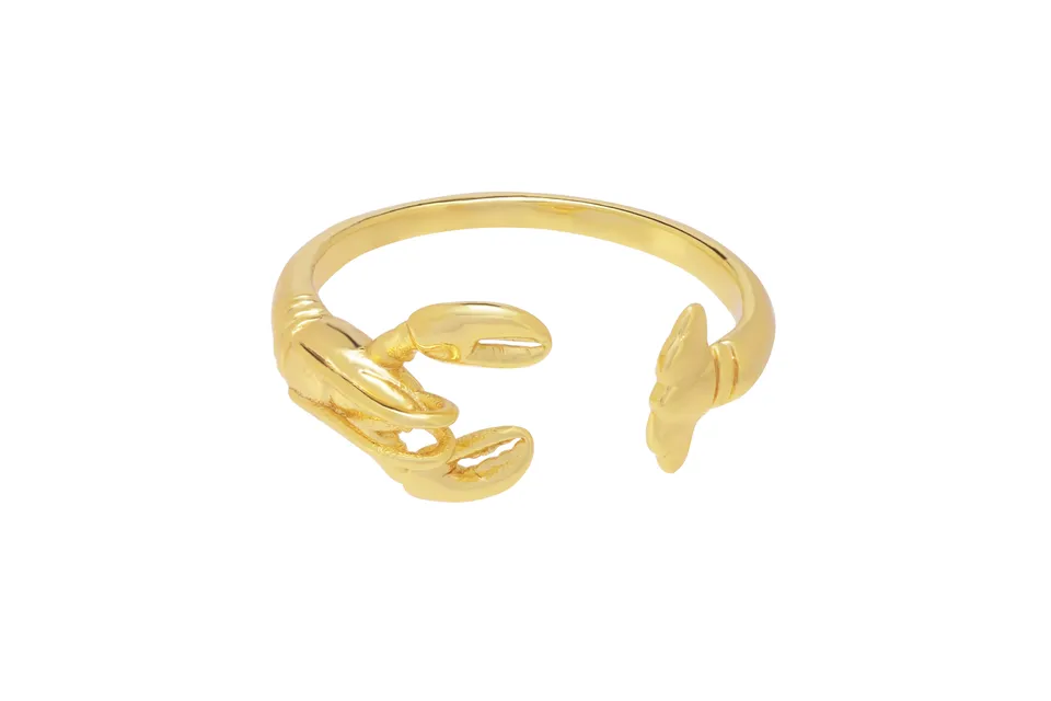 armeria-girard-le-homard-bague-dor-e-ajustable-54-58 image 1