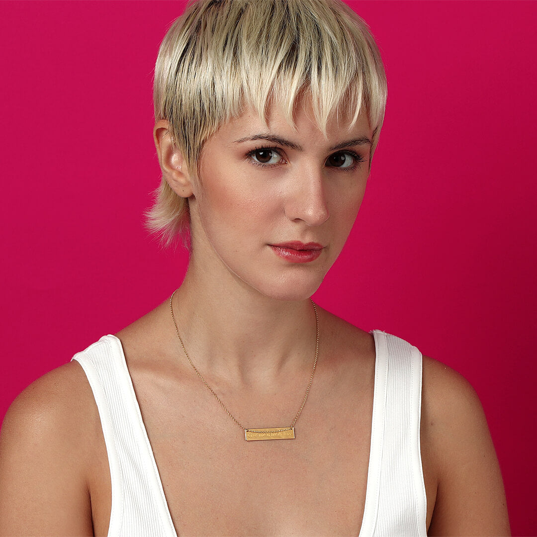 agapi-ids-fresh-kiss-collier-plaquette-dor image 2