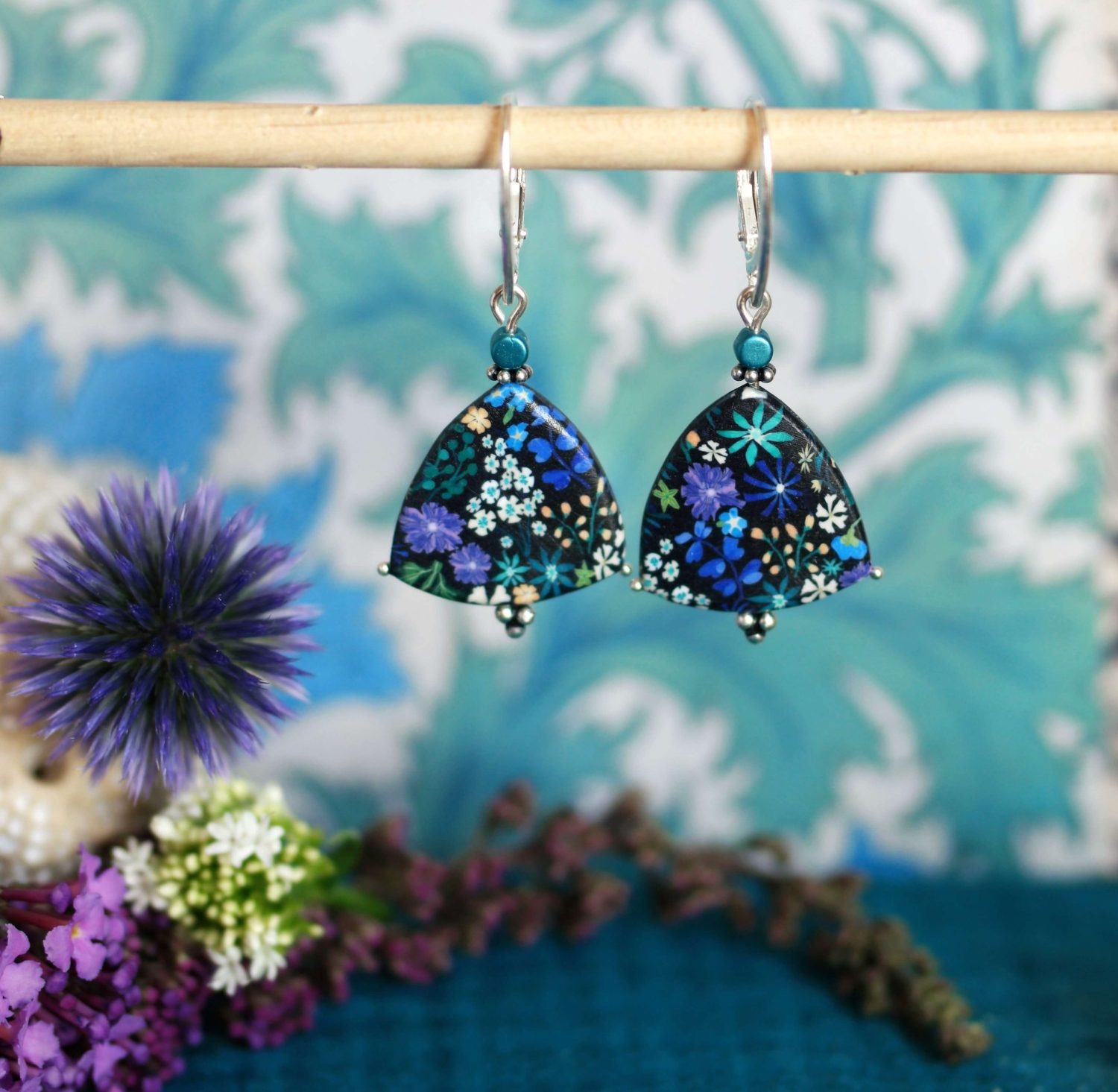 11prunes-asperule-boucles-d-oreilles-dormeuses-argent-925-violet image 3