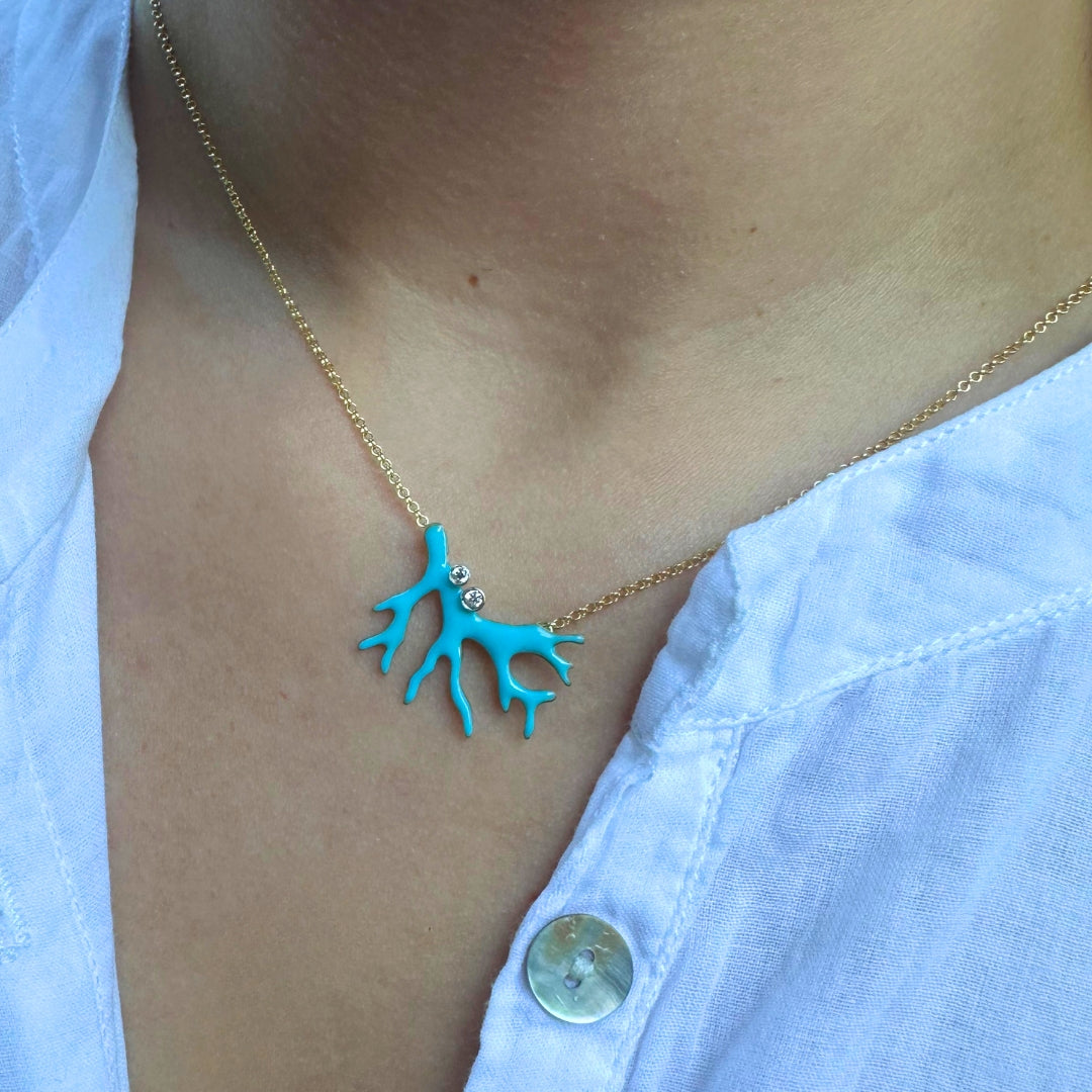 agapi-seastories-coral-breeze-collier-bleu-clair-mail-40-cm image 2