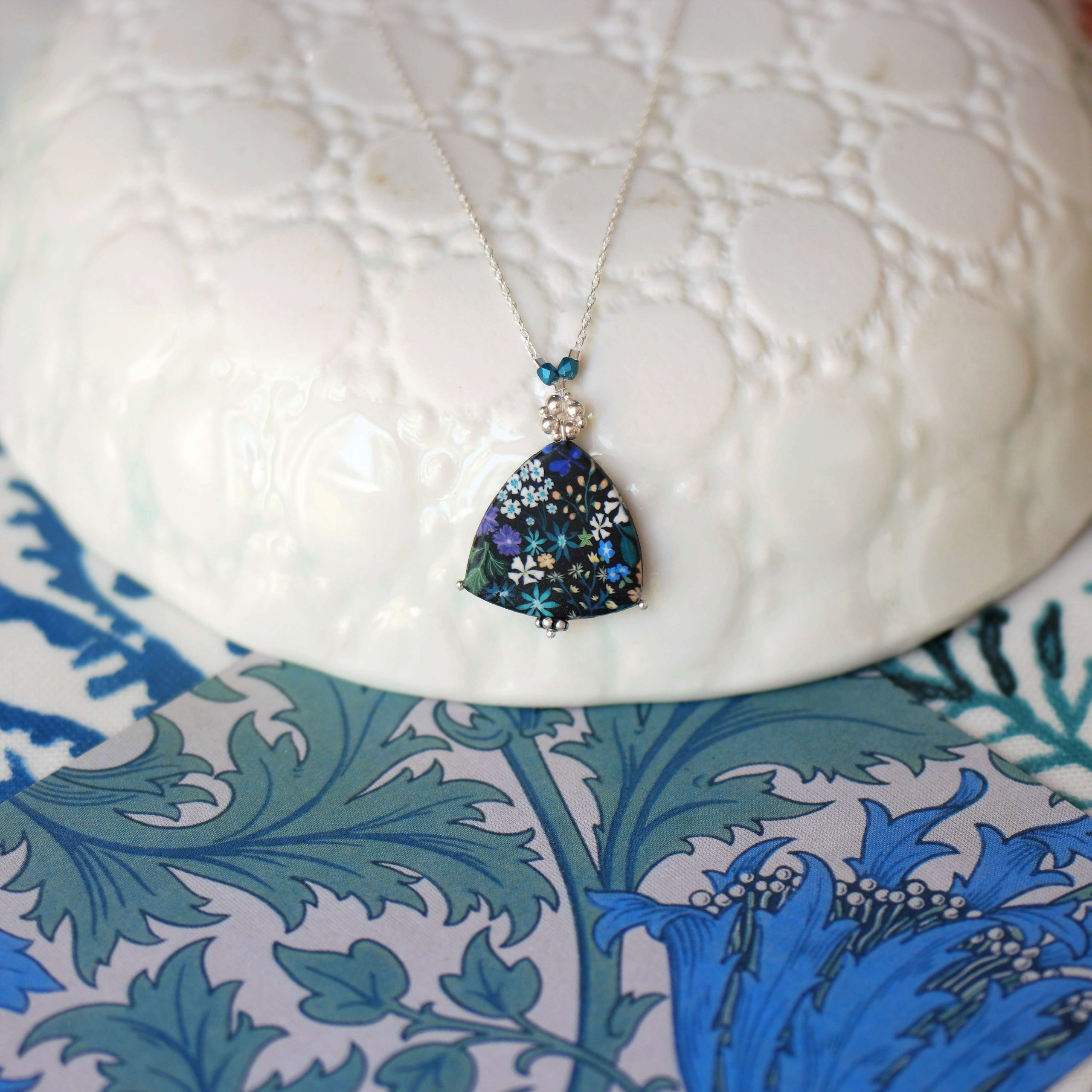 11prunes-asperule-collier-pendentif-argent-925-floral-violet-vert image 4