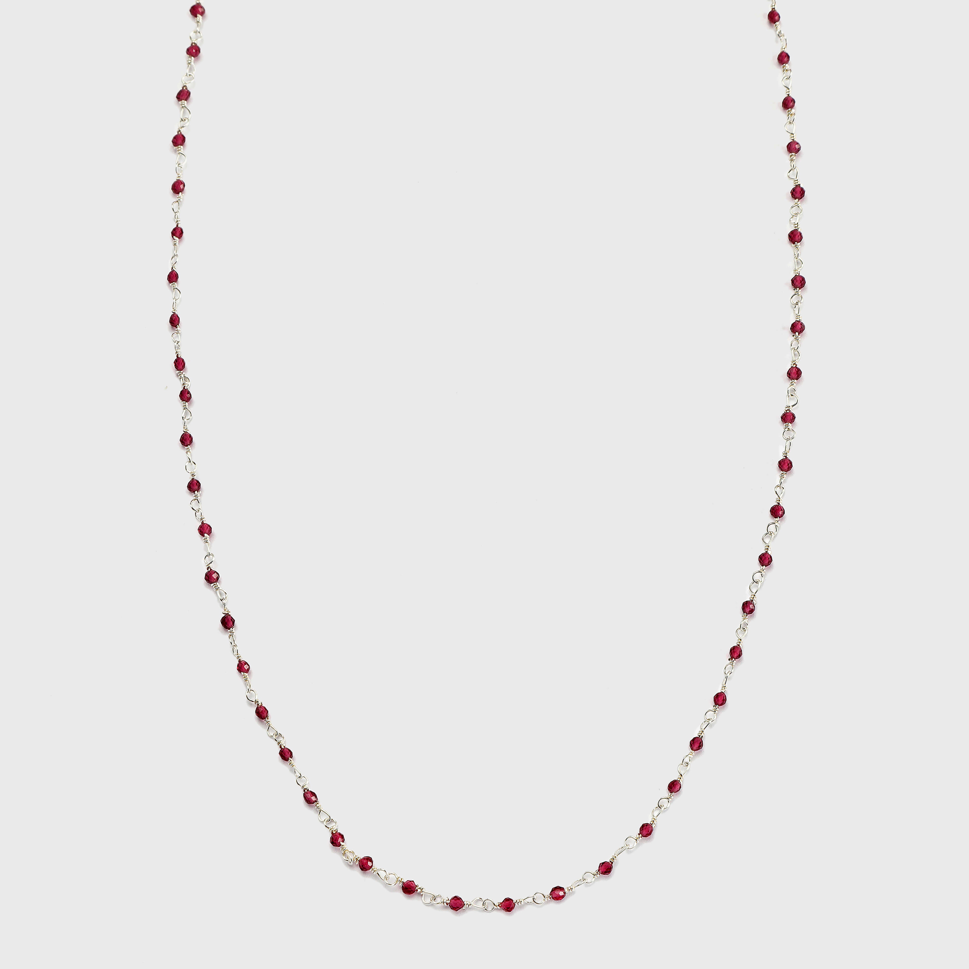 agapi-s-line-rene-collier-rosario-argent-925-bordeaux-40-cm image 2