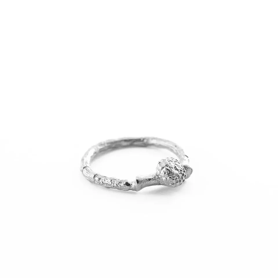 agapi-forestland-round-seed-bague-argent-925-taille-52 image 1